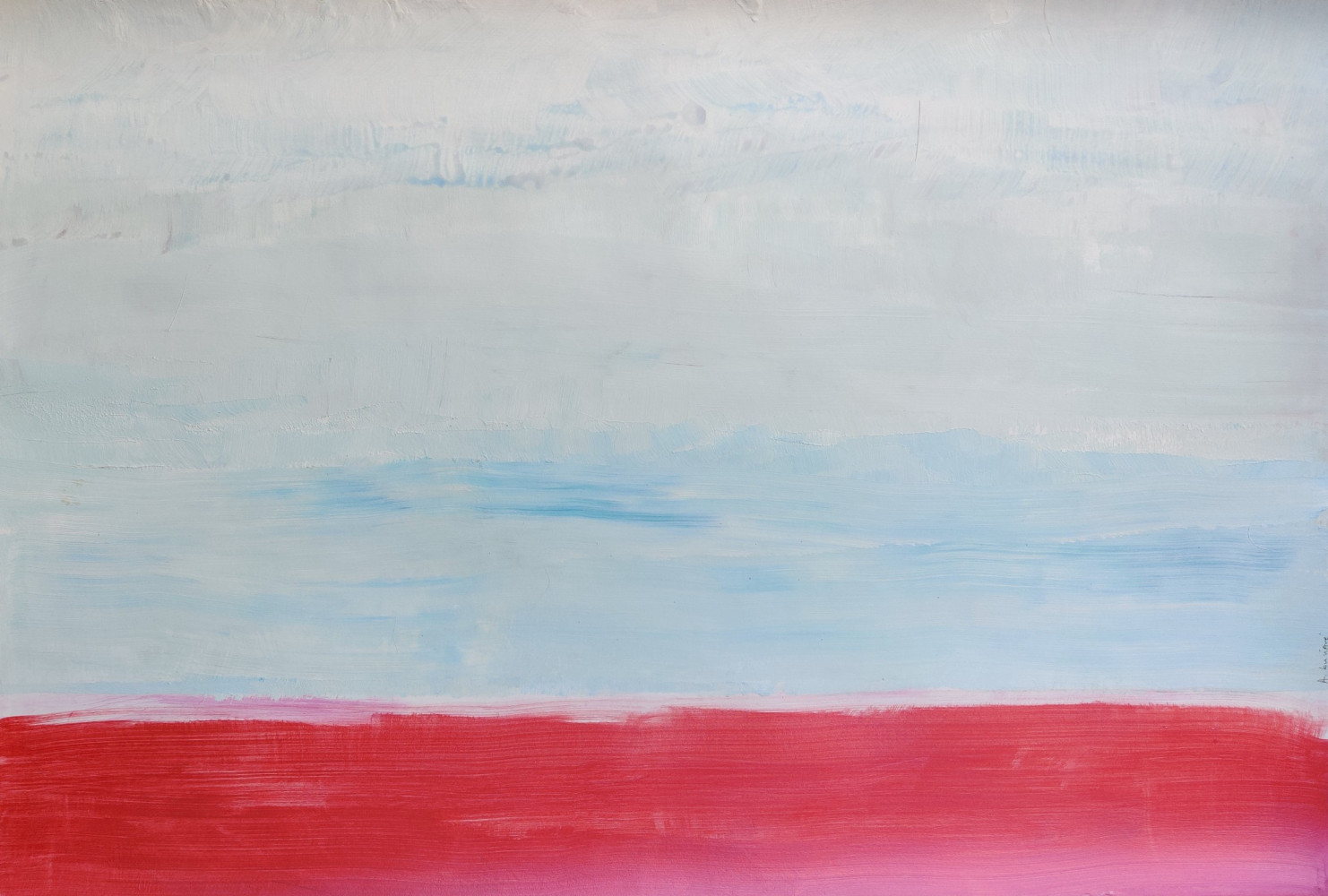 © Anne Louvigné — Sable rouge, 2022, encres et acrylique sur papier, 120x80cm