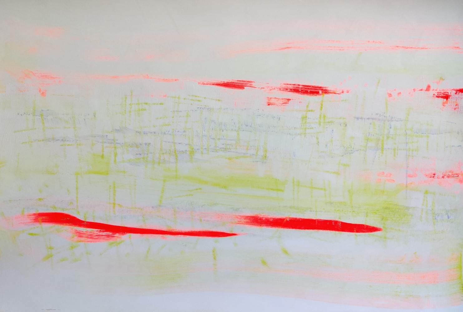 © Anne Louvigné — Le marais, 2022, encres et acrylique sur papier, 120x80 cm